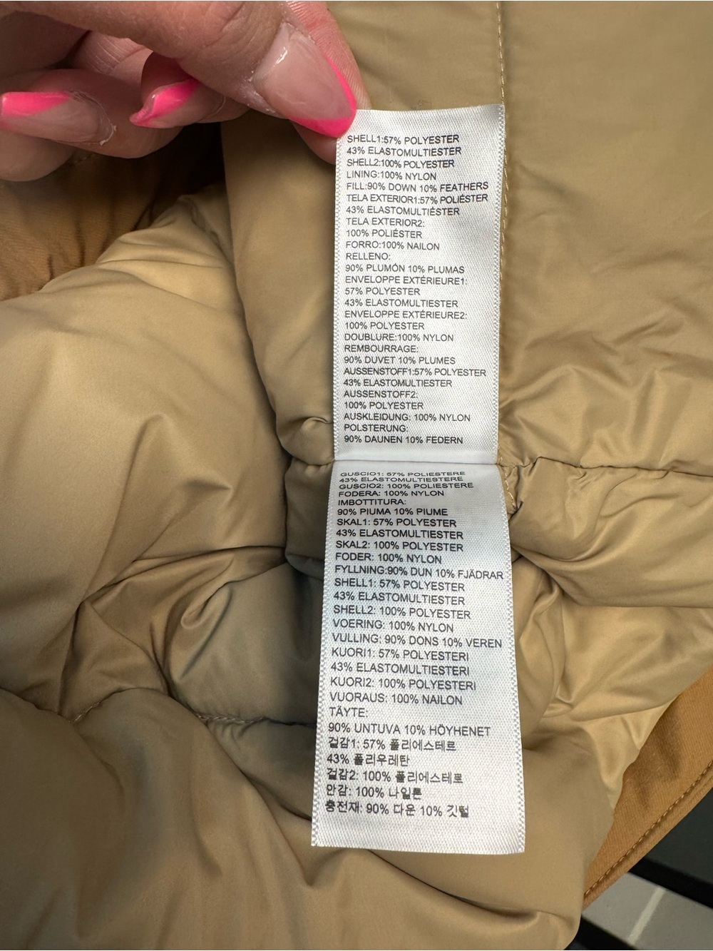 UGG Tan and Cream Kaysin Down Parka - Picture 10 of 10